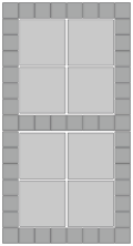 Liggemønstre med modul 30 havefliser
